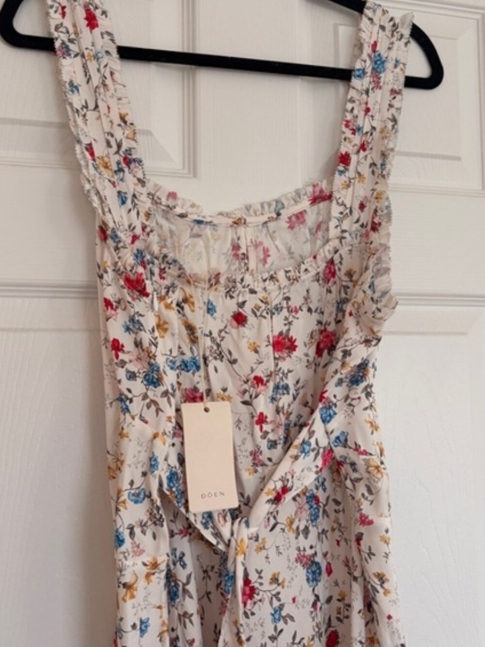 NWT DÔEN Ascella Dress in "Blanc Flowering Meadow" Midi Dress - Picture 5 of 15